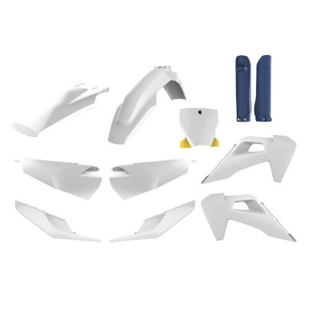 Kit completo de carenado de plástico genuino POLISPORT para HUSQVARNA FC, TC 125, 250, 350, 450 de 2019 a 2022