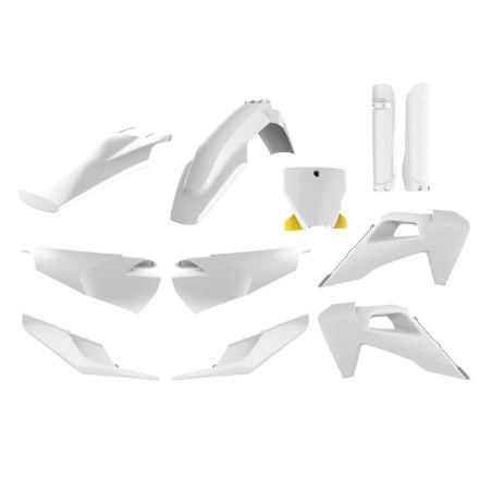 Kit carénage plastique complet POLISPORT O19/O20 pour HUSQVARNA FC, TC 125, 250, 350, 450 de 2019 à 2022