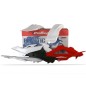 Kit carénage plastique complet POLISPORT origine pour HUSQVARNA TC, TE, WR 125, 250, 450 de 2003 à 2008 Kit carénage plastique complet POLISPORT origine pour HUSQVARNA TC, TE, WR 125, 250, 450 de 2003 à 2008
