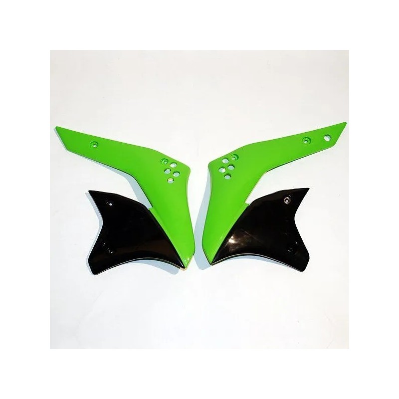 UFO radiator shrouds for MotoCross KAWASAKI KX 250 F 2006 to 2008 UFO radiator shrouds for MotoCross KAWASAKI KX 250 F 2006 to 2008