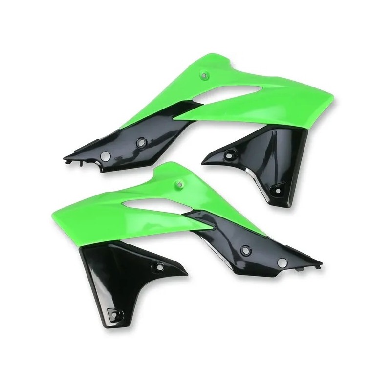 Caches radiateur de rechange UFO pour MotoCross KAWASAKI KX 250 F 2013 à 2016 Caches radiateur de rechange UFO pour MotoCross KAWASAKI KX 250 F 2013 à 2016