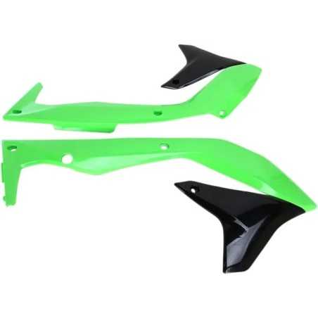 UFO -Ersatz-Kühlerabdeckungen für die KAWASAKI KX 450 der Modelljahre 2016 bis 2018