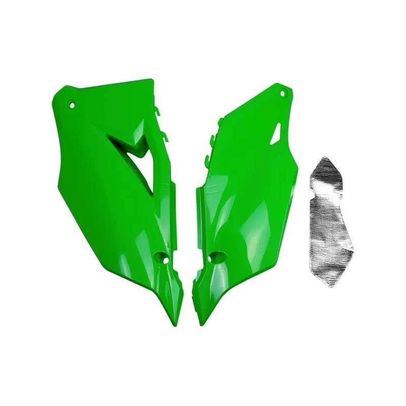 UFO -Ersatz-Seitenverkleidungen für KAWASAKI KX 250, KX 450, KX 450 SR der Modelljahre 2019 bis 2024 UFO -Ersatz-Seitenverkleidungen für KAWASAKI KX 250, KX 450, KX 450 SR der Modelljahre 2019 bis 2024
