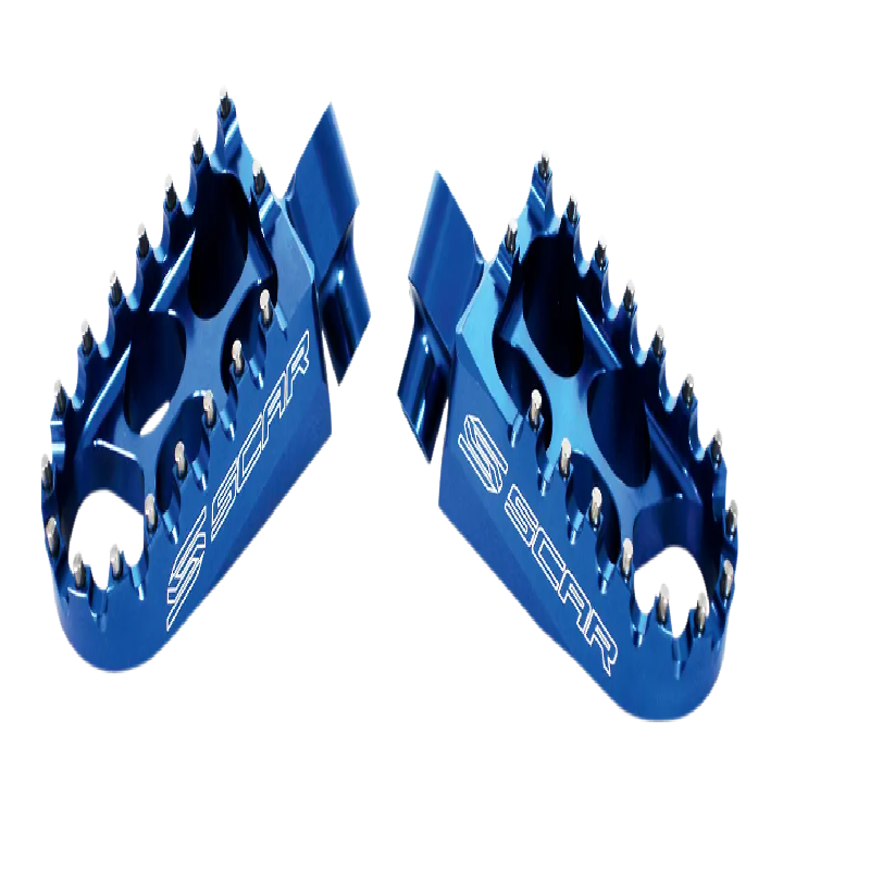 Standard SCAR footrests for REDSHIFT, XE, XEF, XX, XXF 125 to 450 and WR 250 F, designed for comfort Standard SCAR footrests for REDSHIFT, XE, XEF, XX, XXF 125 to 450 and WR 250 F, designed for comfort