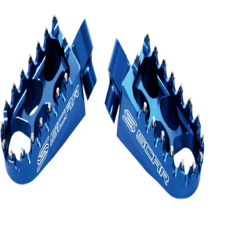 Standard SCAR footrests for REDSHIFT, XE, XEF, XX, XXF 125 to 450 and WR 250 F, designed for comfort, grip and strength