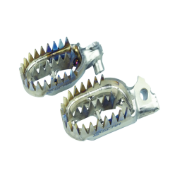 Titanium footrests for motocross SCAR XE 125, XEF 250, XEF 450, XX 125, XX 250, XXF 250, XXF 450, WR 250 F