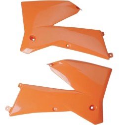 UFO Radiator Covers for KTM EXC, EXC-E, EXC-F, EXC-G, SX, and SX-F (2005–2007) - Part No. KT03084#