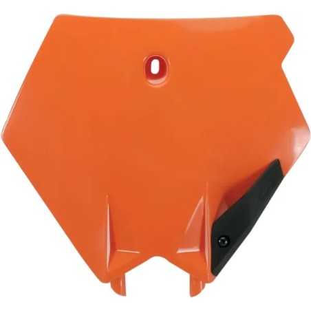 UFO-Ersatz-Nummernschild (vorne) für KTM SX 125, 250, 400, 450, 450 R, 525, 525 R und F 250, Baujahre 2003 bis 2006