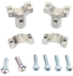 Fixations de 1-1/8" (28,6 mm) pour protège-mains en aluminium MOOSE OFFROAD pour MotoCross