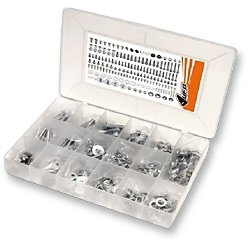 UFO plastic kit bolts for motocross KAWASAKI KX 250 F, KX 450 F UFO plastic kit bolts for motocross KAWASAKI KX 250 F, KX 450 F