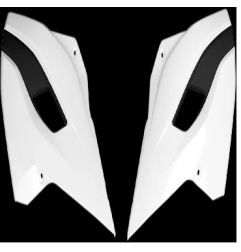 Caches radiateur de rechange UFO pour HUSQVARNA FC 250/350/450, FE 250/350/450/501, TC 125/250, TE 125/250/300 de 2014 à 2016