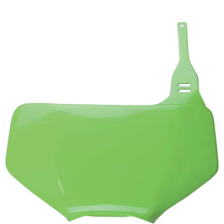 Replacement front number plate UFO for motocross KAWASAKI KX 125 M, KX 250, KX 250 F, KX 450 F, KX 500 E