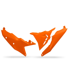 Caches de filtre à air UFO pour KTM EXC 250 TBI, EXC 300 TBI, EXC-F 450, EXC-F 500, SX 250, SX 300, SX-F 350 de 2023 à 2026