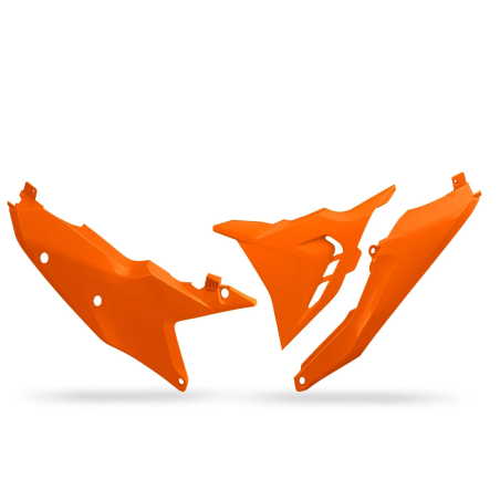 Caches de filtre à air UFO pour KTM EXC 250 TBI, EXC 300 TBI, EXC-F 450, EXC-F 500, SX 250, SX 300, SX-F 350 de 2023 à 2026