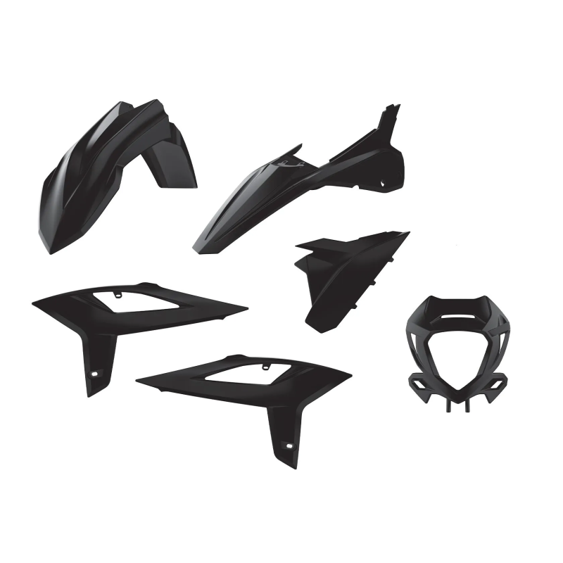 Kompletter POLISPORT-Kunststoffsatz für BETA RR 125 LC CBS, RR 250, RR 300, RR 350 EFI, RR 390 EFI und RR 430 EFI der Modelljahr