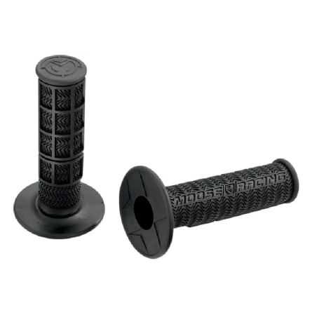 Poignées MX Stealth de type bride MOOSE pour HONDA, HUSQVARNA, KAWASAKI, KTM, SUZUKI, YAMAHA