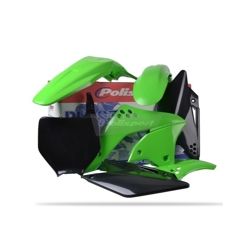 Kit de carenado de plástico original POLISPORT para KAWASAKI KX 250 F de 2006 a 2008 Kit de carenado de plástico original POLISPORT para KAWASAKI KX 250 F de 2006 a 2008