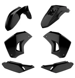POLISPORT-Kunststoffverkleidungssatz in Schwarz für die KAWASAKI KLR 650, Baujahre 2008 bis 2021