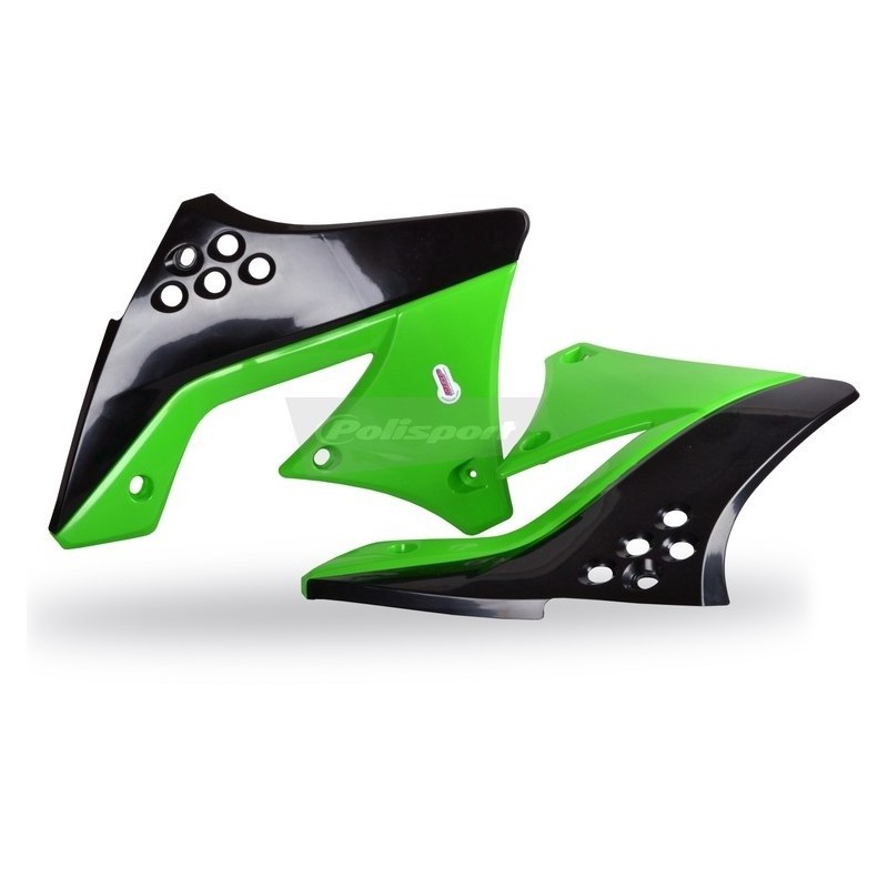 Original POLISPORT radiator boots for KAWASAKI KXF 250 from 2009 to 2012
