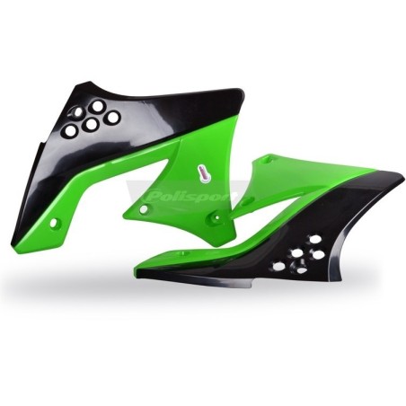 Ouies de radiateur POLISPORT origine pour KAWASAKI KXF 250 de 2009 à 2012