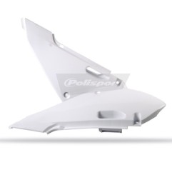 POLISPORT side plates white for KAWASAKI KX, KLX, SUZUKI RM 65, 110 from 2000 to 2026