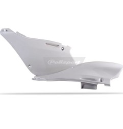 Placas laterales POLISPORT blanco/negro para KAWASAKI KX 125, 250 de 1999 a 2002