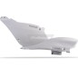Plaques latérales POLISPORT blanc/noir pour KAWASAKI KX 125, 250 de 1999 à 2002