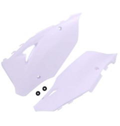 Placas laterales POLISPORT blancas rediseñadas para KAWASAKI KX 125, 250 de 2003 a 2008
