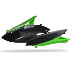 Original-Seitenverkleidungen von POLISPORT für KAWASAKI KXF 250, 450, Baujahre 2009 bis 2012