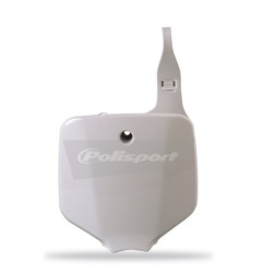 POLISPORT front number plate white for KAWASAKI KX, KLX, SUZUKI RM 65, 110 from 2000 to 2026