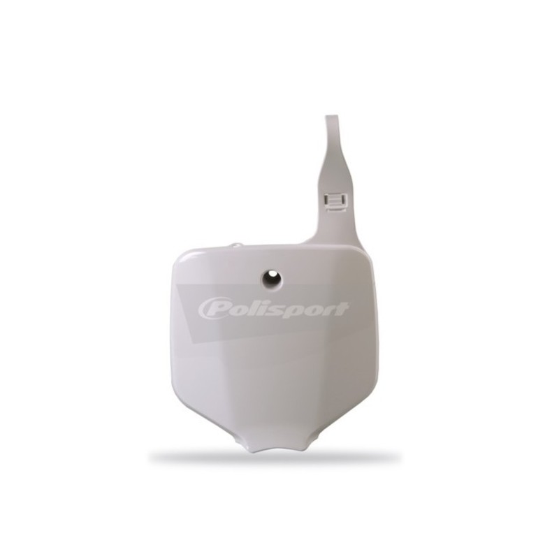 POLISPORT front number plate white for KAWASAKI KX, KLX, SUZUKI RM 65, 110 from 2000 to 2026