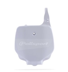 POLISPORT front number plate white for KAWASAKI KX, SUZUKI RM 85, 100 from 1976 to 2013
