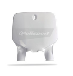 Plaque numéro frontale POLISPORT blanc pour KAWASAKI KX 125, 250 de 1994 à 2002