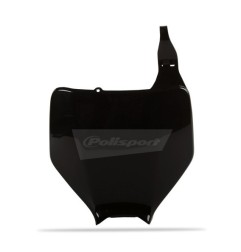 Plaque numéro frontale POLISPORT noir pour KAWASAKI KX, KXF, SUZUKI RMZ 125, 250, 450 de 2003 à 2008