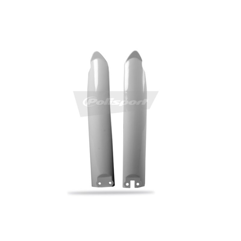 POLISPORT fork protectors white for KAWASAKI KX 125, 250, 500 from 1989 to 2003