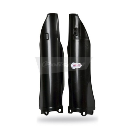 Black POLISPORT fork protectors for KAWASAKI KXF 250, 450 from 2006 to 2008