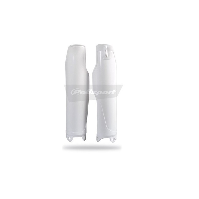 Protectores de horquilla POLISPORT blanco/negro para KAWASAKI KXF, KX, KXX 250, 450 de 2009 a 2026 Protectores de horquilla POLISPORT blanco/negro para KAWASAKI KXF, KX, KXX 250, 450 de 2009 a 2026