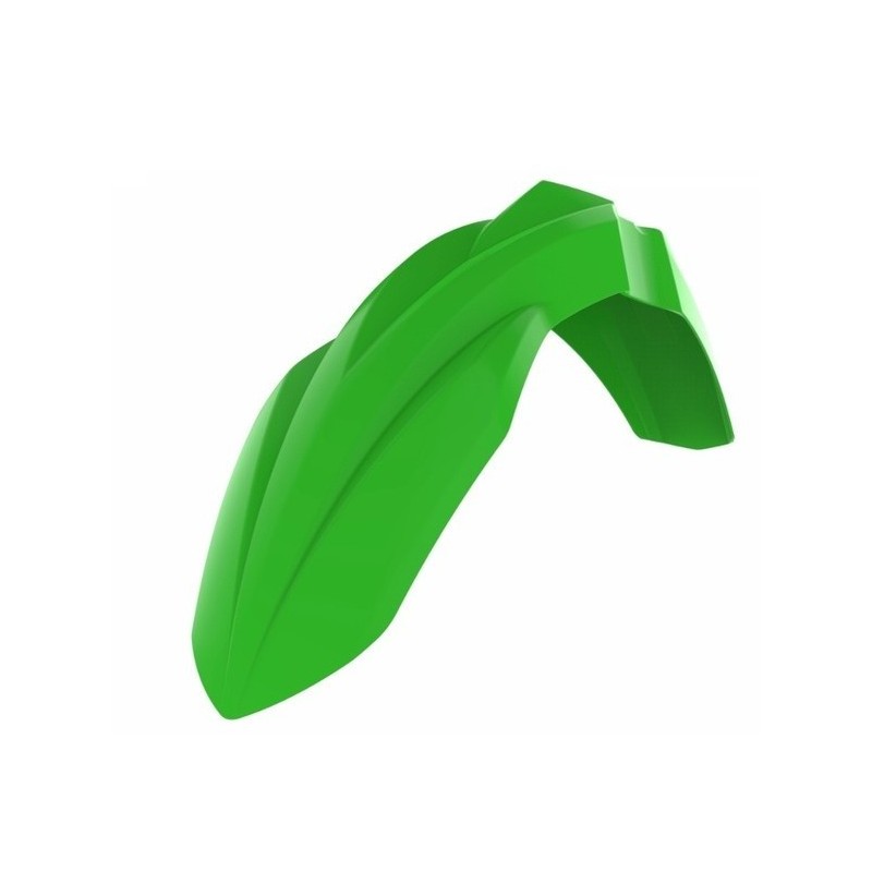 Front mudguard POLISPORT original/green/black for KAWASAKI KX, KXF, KXX 125, 250, 450 from 2003 to 2026