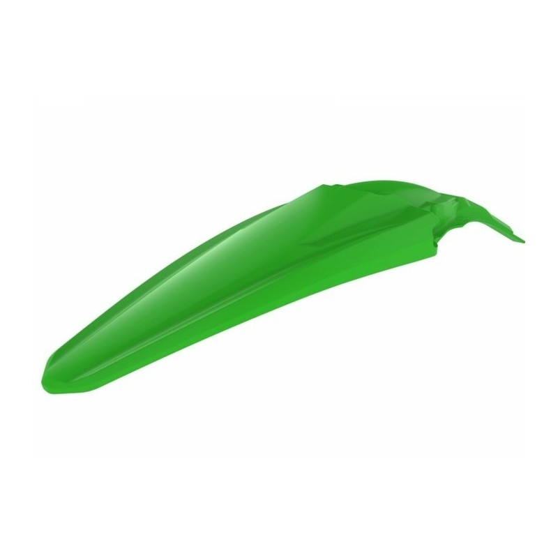 POLISPORT green rear mudguard for KAWASAKI KXF, KX 250, 450 from 2016 to 2020