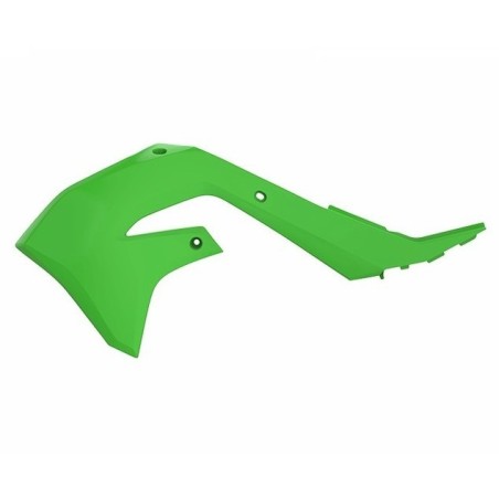 POLISPORT radiator stays green/black for KAWASAKI KX, KXX 250, 450 from 2019 to 2024