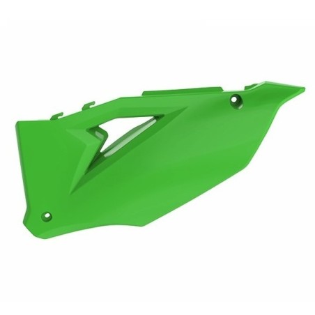 Placas laterales POLISPORT verde/negro para KAWASAKI KX, KXX 250, 450 de 2019 a 2024