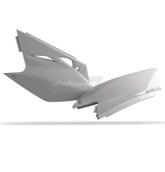 Placas laterales POLISPORT blancas para KAWASAKI KXF 450 de 2006 a 2008