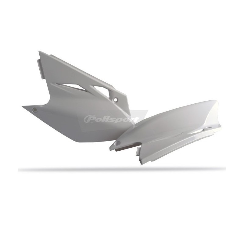 Placas laterales POLISPORT blancas para KAWASAKI KXF 450 de 2006 a 2008 Placas laterales POLISPORT blancas para KAWASAKI KXF 450 de 2006 a 2008