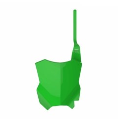 Placa de matrícula POLISPORT negra/blanca/verde para KAWASAKI KX, KXF, KXX 125, 250, 450 de 2003 a 2026