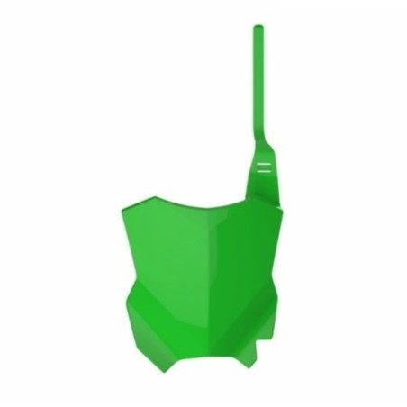 Plaque numéro frontale POLISPORT vert pour KAWASAKI KX, KXF, KXX 125, 250, 450 de 2003 à 2026