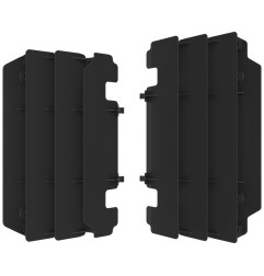 Cache radiateur POLISPORT noir pour KAWASAKI KX 125, 250 de 1997 à 2005