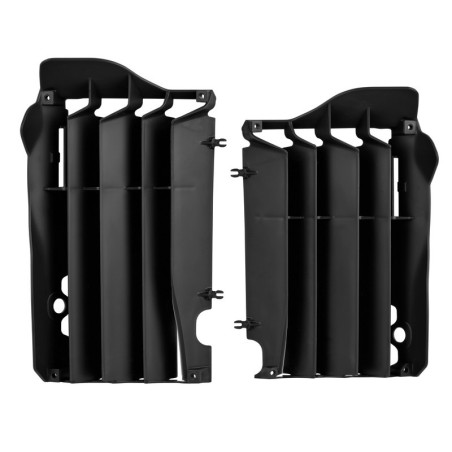 Radiator cover POLISPORT black for KAWASAKI KXF 250 from 2013 to 2016