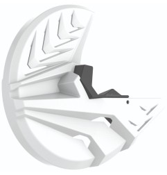 Cache-disque avant POLISPORT blanc pour KAWASAKI KXF, KX 250, 450 de 2013 à 2019