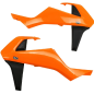 UFO-Ersatz-Kühlerabdeckungen für KTM EXC 250, EXC 250 TPI, EXC 300, EXC 300 TPI der Baujahre 2017 bis 2019