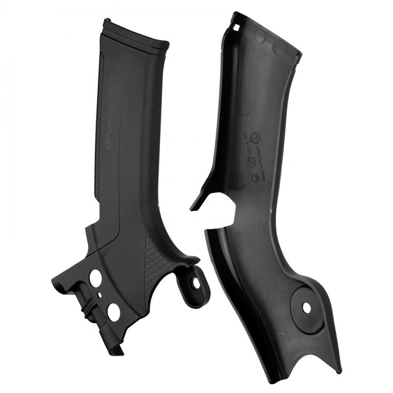 Frame protectors POLISPORT black for KAWASAKI KX, KXX 250, 450 from 2019 to 2024